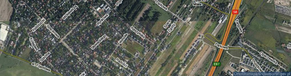 Zdjęcie satelitarne Raszyńska ul.